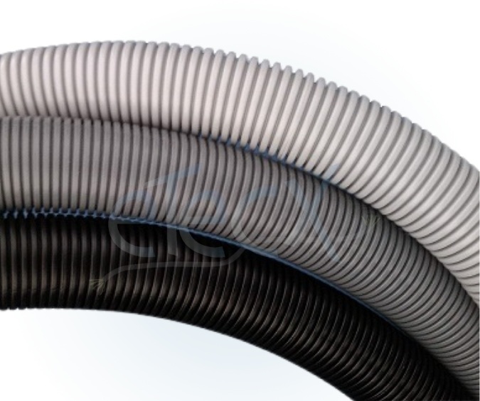 PE LDPE corrugated pipe, closed, unslit